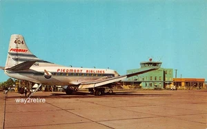 Cartolina AAT Huntington Aeroporto Tri-stato West Virginia Martin 404 Aviazione 1962 - Foto 1 di 2