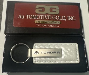 TOYOTA TUNDRA Leather Keychain White Cream NEW IN BOX - Bild 1 von 1
