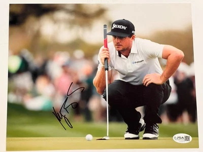 Foto autografiada firmada por Keegan Bradley 8x10 Ryder Cup Capitán certificado de autenticidad JSA Foto 1 de 4