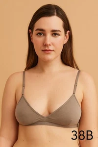 Reggiseno donna Vassarette marrone senza fili non imbottito taglia 38B - Foto 1 di 4