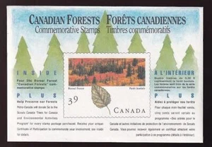 Canada 1990 Boreal Forest pane in Petro-Canada Sponsorship envelope, sc#1286b - Picture 1 of 1
