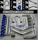 Intercooler Installation Kit Aluminum Pipe Hose 2.01in Fiat Un Coupe Punto