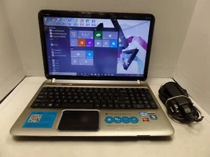 Brushed Aluminum 15.6" HP Pavilion DV6-6170US 2.0GHz i7-2630QM 6GB 750GB Win10 - Picture 1 of 12