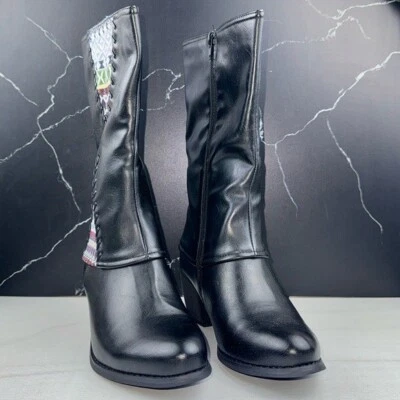 Bota para mujer Patrizia Saylor-B media pantorrilla negra/multicolor talla 9 Foto 1 de 4