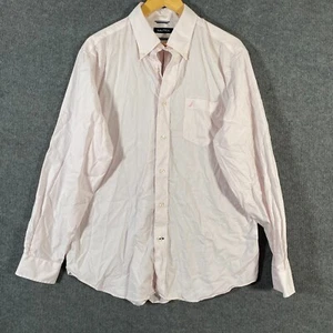 Nautica Shirt Mens Large Pink Button Up Classic Fit Collared Office Formal Adult - Picture 1 of 10