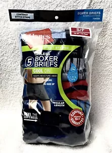 Slip Boxer Hanes Tagless Cool Dri Lunghezza Regolare Confezione da 5 S/P 28-30" Nuovo - Foto 1 di 5
