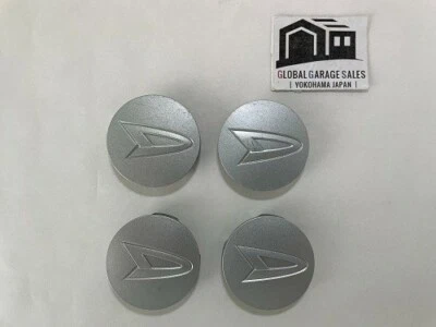 JDM 大发正品中心盖 4 件套银色 52 毫米铝制车轮  — 第 1/3 张图片