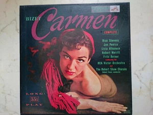 BIZET Carmen FRITZ REINER *50s US WHITE NIPPER 1st PRESS RCA MONO 3LP BOX-SET* - Picture 1 of 6