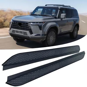 All Black Running Board fits for Lexus GX550 2024 2025 Side Step Nerf Bar 2PCS - Picture 1 of 11