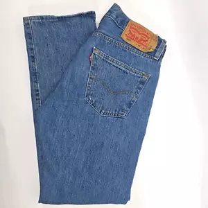 Levi's 501 Button Fly Jeans Men's 32x30 Vintage Medium Wash Faded Southern Biker - Picture 1 of 21