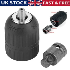 Keyless Drill Chuck & Chuck Adaptor 13mm 1/2" 20UNF for Impact Wrench Conversion - Picture 1 of 12