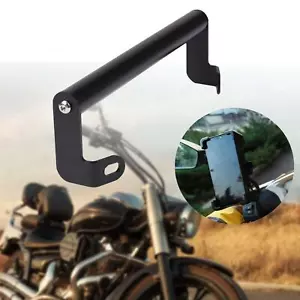 Motorbike Motorcycle Windshield Mount GPS Bracket, Modified 22mm Black Phone - Picture 1 of 9