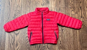 Patagonia Bebé Plumón Suéter Chaqueta 3T Puffer Rojo Abrigo Invierno Cálido - Imagen 1 de 4