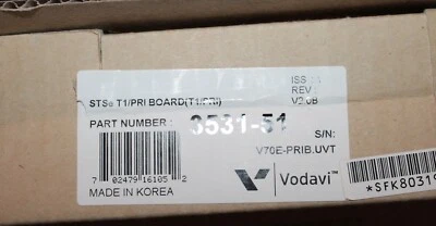 New Vodavi Starplus STSe T1/PRI Combo Card Part # 3531-51 - Image 1 of 2