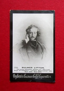 OGDENS GUINEA GOLD 1900 ANTIQUE CIGARETTE CARD PROMINANT PEOPLE BULWER LYTTON - Picture 1 of 2