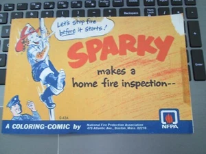 RAR * 1966 NFPA SPARKY MAL-COMIC BUCH * 7 SEITEN * NATIONALER BRANDSCHUTZ - Bild 1 von 5