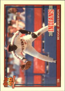1991 Topps Traded Tiffany Cleveland Indians Baseball Card #60T Reggie Jefferson