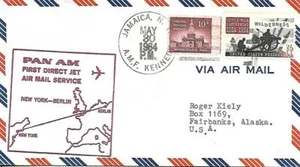 First Jet Airmail Flight New York AMF NY- Berlin Germany May 30 1964 AAMC#J969f - Picture 1 of 1
