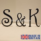 Acrylic initial letters Personalised cake toppers Wedding cake decoration 3" 