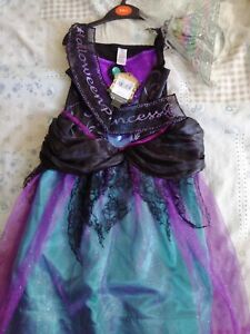 BNWT TU Girls Halloween Princess Fancy Dress Costume Dress With Hairband Age 3-4