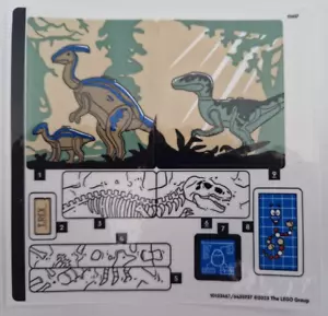 LEGO 76961stk01 JURASSIC WORLD Sticker Sheet for Set 76961 - (10103487/6435927) - Foto 1 di 1