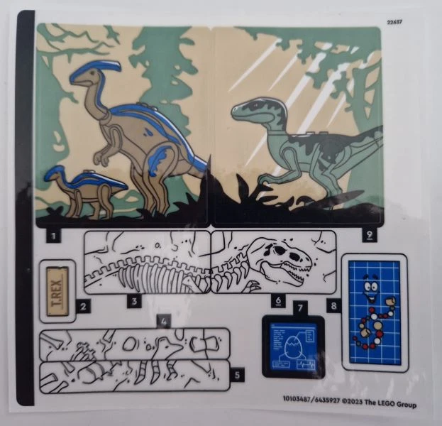 LEGO 76961stk01 JURASSIC WORLD Sticker Sheet for Set 76961 - (10103487/6435927) - Bild 1 von 1