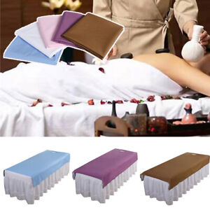 Massage Table Sheet Set Beauty Salon Spa Facial Bed Covers With Hole Waterproof*
