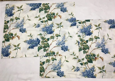 Fundas estándar vintage York Elenore azul lila hechas a medida (2) percal floral Foto 1 de 4