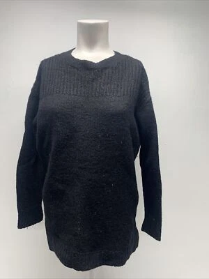 Isabel Marant Sweater Top Long Sleeve Cable Knit Shirt Wool Alpaca Black Size 38 - Image 1 of 4