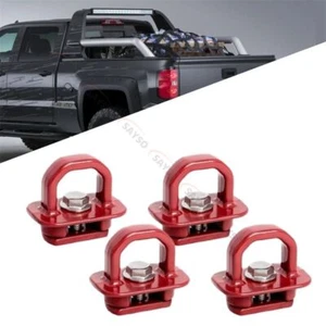 Truck Bed Side Wall Anchors 4Pcs Set Tie Downs Anchor For Chevy Silverdo Pickup - Picture 1 of 9