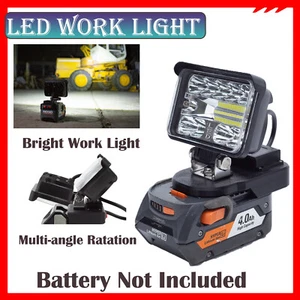Outdoor 28W LED Work Light For Ridgid 18V AEG Li-ion Battery w/USB Fast Charging - Picture 1 of 20
