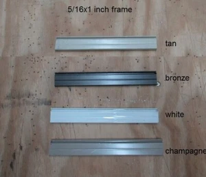 Fenster Bildschirm Rahmen 24 Stück 5/16" x 1" x 36" Länge, 4 Farbauswahl - Bild 1 von 1