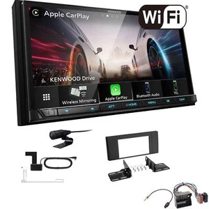 Kenwood Autoradio WiFi CarPlay Android Auto DAB+ für BMW X5 2000-2006 schwarz - Bild 1 von 6