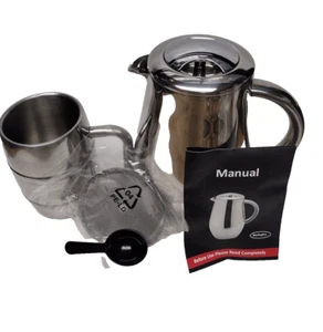 SterlingPro French Press Coffee Maker  Double Walled Stainless Steel 8 Cup - Picture 1 of 12