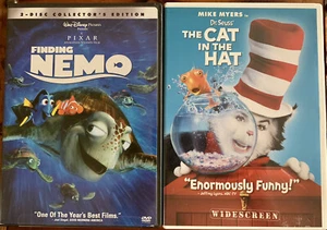 2 DVD Movie Lot: Finding Nemo And Dr. Seuss, The Cat in the Hat - EUC - Picture 1 of 12