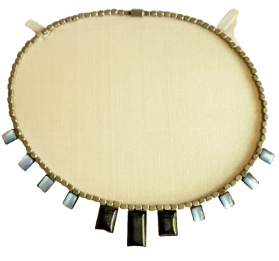 Magnet Collier 43 cm Kette Katzenauge ModeSchmuck blau silber NEU + TOP - Bild 1 von 4