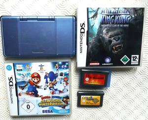 Nintendo DS + 4 Spiele Mario & Sonic King Kong Die Unglaublichen Schattenduell - Picture 1 of 12