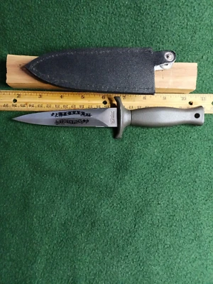 Vintage Knife 1980s Texas Toothpick With A Leather Case - Image 1 of 4