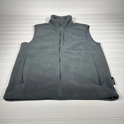 Chaleco GANDER Mountain Polartec Para Hombres Adultos SM Vellón Sin Mangas Cremallera Gris Bolsillos Foto 1 de 4