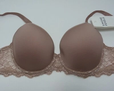SIMONE PÉRÈLE SIMONE PERELE Caresse soutien gorge FR 85C spacer décolleté plongeant brun coco