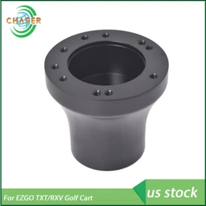 Steering Wheel Hub Adapter For EZGO TXT/RXV Golf Cart 5 Hole Or 6 Hole Black US - Picture 1 of 6