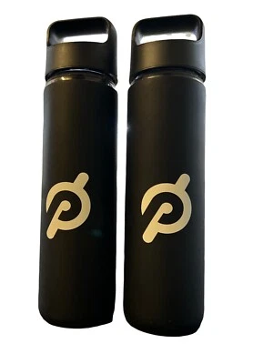 Велосипедные Стеклянные Бутылки для Воды Peloton Силиконовый Рукав Черный Логотип, Лот из 2 - Новые - Изображение 1 из 4