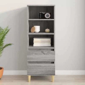 Highboard Grey Sonoma 40x36x110 cm Engineered Wood - Picture 1 of 10