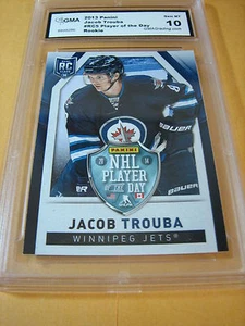 JACOB TROUBA JETS 2013 PANNINI PLAYER OF THE DAY ROOKIE RC RC5 GRADED 10 - Picture 1 of 1