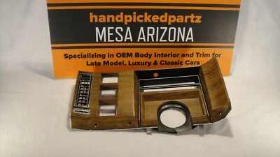 1981-1989 CADILLAC BROUGHAM RWD MEDIDOR DE GRÃO DE MADEIRA PAINEL MOLDURA - Imagem 1 de 4