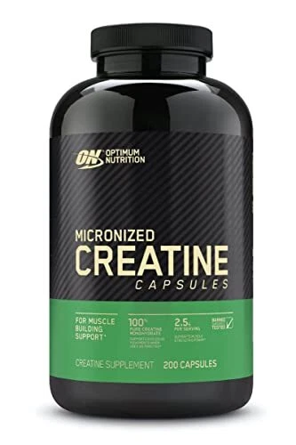 Optimum Nutrition Creatine 2500 | Increases Performance & Energy | 200 Caps - Image 1 of 1