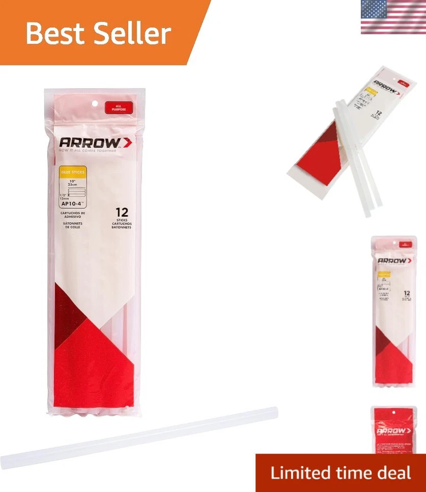 Arrow Fastener Co LLC Glue Sticks 10 X .5-in. 12-ct. AP10-4