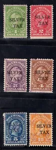 MOMEN: US STAMPS #RG13-RG18 SILVER TAX REVENUE USED LOT #86557* - Picture 1 of 2