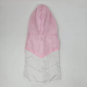 Companion Road Hundemantel/Kapuzen Puffjacke rosa & weiß leicht - Bild 1 von 5