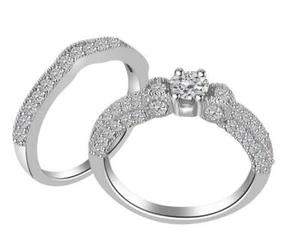 Bridal Wedding Ring 1.75 Carat Natural Diamond SI1 G 14K Gold 6.90MM Appraisal - Picture 1 of 6